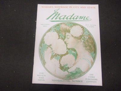 1905 NOVEMBER MADAME MAGAZINE - FOR WOMEN WHO THINK - ST 926