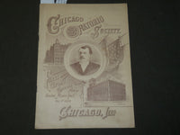 1889 OCTOBER 1 CHICAGO ORATORIO SOCIETY PROGRAM - FIRST GRAND CONCERT - J 3713