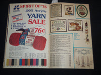 1976 LEE WARDS STITCHERY COLLECTION CATALOG - JACOBEAN TREE CLOCK - J 9150