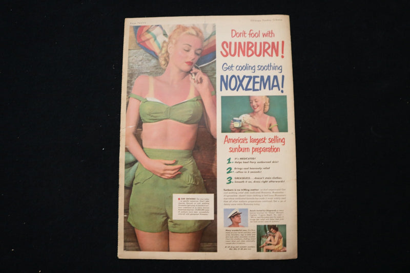 1950 JULY 2 CHICAGO SUNDAY TRIBUNE MAGAZINE - BARBARA BATES COVER - E 26203
