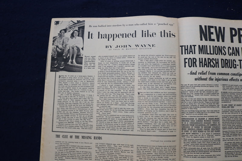 1954 NOV 28 AMERICAN WEEKLY MAGAZINE - CHURCHILL ARTICLE AND PHOTO - E 23262