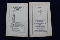 1905-1928 NEW HAVEN CHURCH PROGRAMS - LOT OF 10 - K 1542