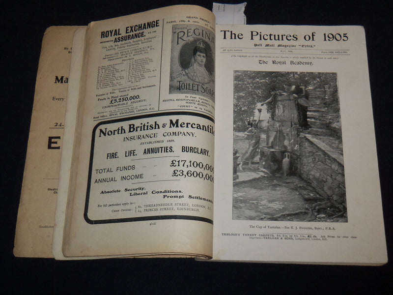 PICTURES OF 1905 PALL MALL MAGAZINE EXTRA - NICE PHOTOS & ADS - B 4128R