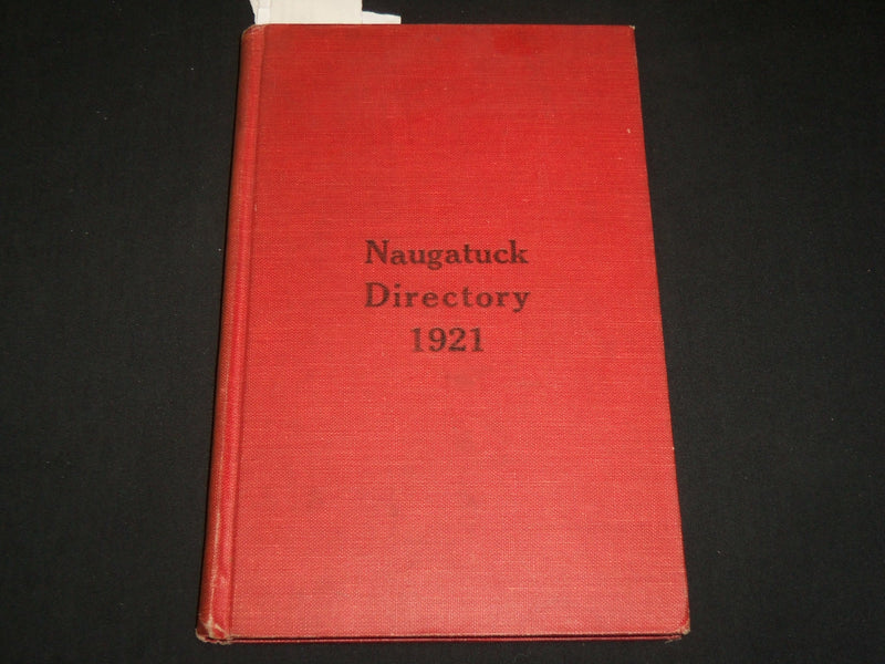 1921 NAUGATUCK DIRECTORY BOOK - CONNECTICUT - NICE ADS - KD 6352