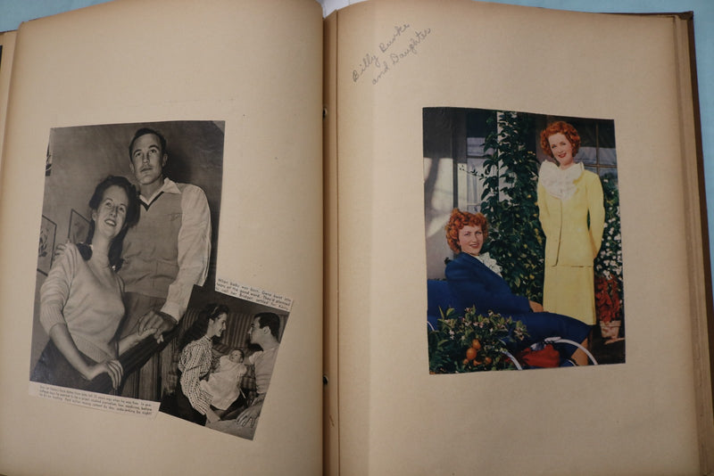 1940'S HOLLYWOOD STARS SCRAPBOOK - SHIRLEY TEMPLE - CLARK GABLE - E 26500