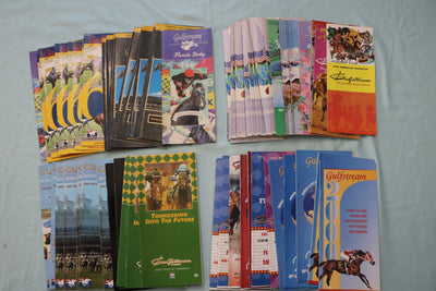 1985-2007 GULF STREAM PARK HORSE RACING PROGRAMS - LOT OF 62 - O 3957