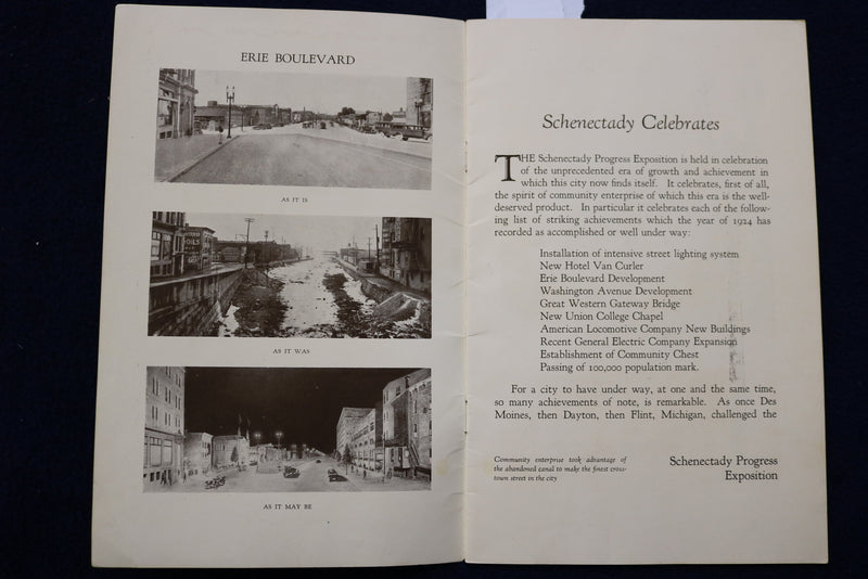 1924 SEPTEMBER 19-27 SCHENECTADY PROGRESS EXPOSITION SOFTCOVER BOOK - K 1591