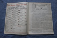 1913 DECEMBER WOMAN'S WORLD MAGAZINE - ILLUSTRATIONS/STORIES/ADS - SP 4783H