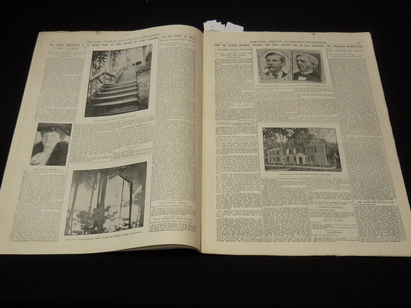 1902 AUG 17 NEW YORK TRIBUNE ILLUSTRATED SUPPLEMENT - OLIVER W. HOLMES - NP 9015