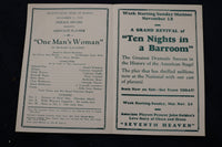 1928 NATIONAL THEATRE PROGRAMS - CHICAGO - LOT OF 7 - K 1783