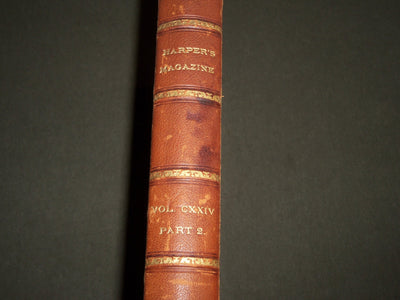 1912 MARCH-MAY HARPER'S MONTHLY MAGAZINE BOUND VOLUME - HOWARD PYLE - KD 4907