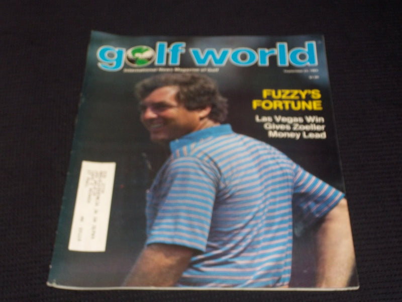 1983 SEPTEMBER 23 GOLF WORLD MAGAZINE - FUZZY ZOELLER FRONT COVER - E 6971