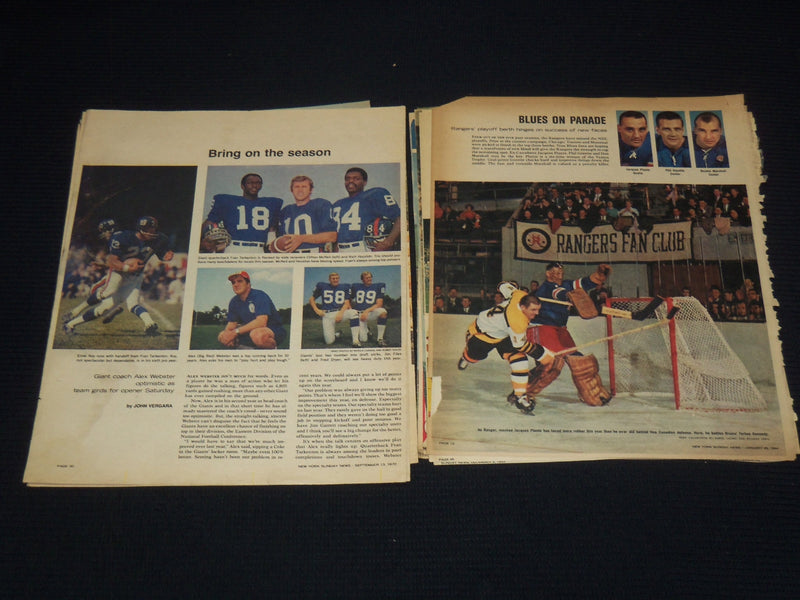 1950'S-1960'S SUNDAY COLOROTO MAGAZINE PHOTOS - 27 PIECES - SPORTS - NP 9181