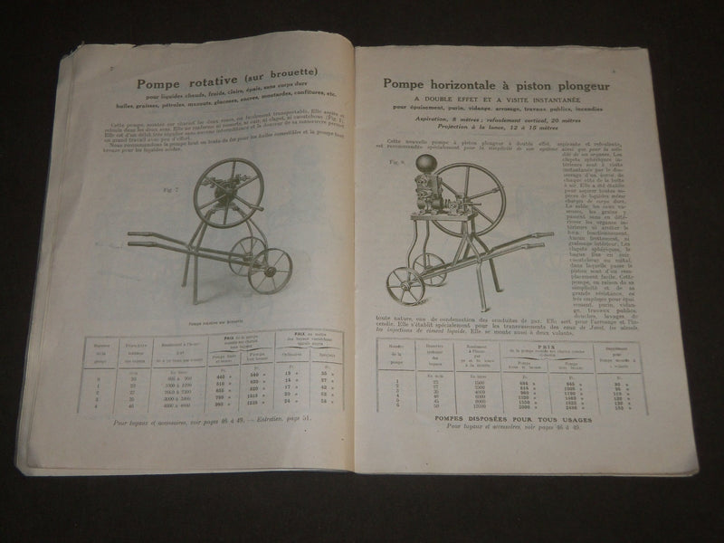 1900'S POMPES HIRT - MOTEURS MOTO-PUMPS FRENCH CATALOGUE - FR 438