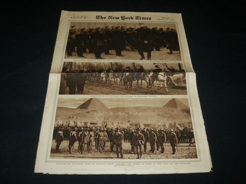 1915 JANUARY NEW YORK TIMES PICTURE SECTION - WORLD WAR I - WWI - NP 5469