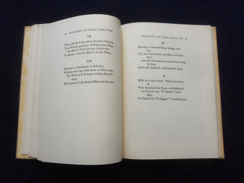 1937 RUBAIYAT OF OMAR KHAYYAM HARDCOVER BOOK ILLUSTRATED BY EDMUND DULAC-KD 8316