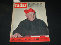 1958 OCTOBER 31 RADAR FRENCH MAGAZINE - LE NOUVEAU PAPE - ST 531J