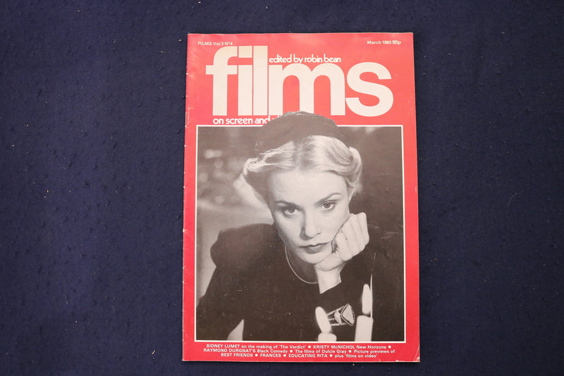 1983 FEBRUARY FILMS MAGAZINE - JESSICA LANGE COVER - E 19039