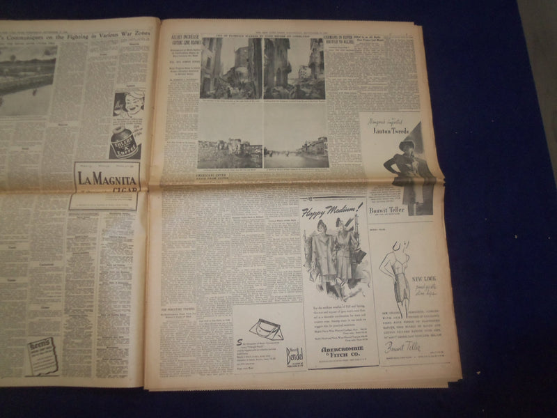 1944 SEP 13 NEW YORK TIMES - AMERICANS CRASH INTO REICH AT SECOND POINT- NP 6621