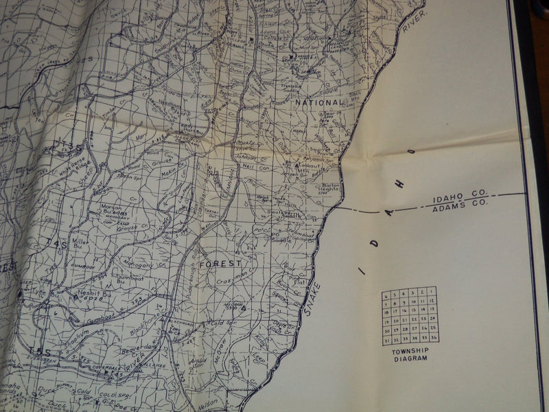 1974 WALLOWA COUNTY OREGON PITTMON MAP W/ ENVELOPE - J 8745