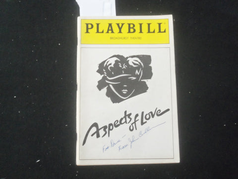 1990 ASPECTS OF LOVE PLAYBILL - JOHN CULLUM + 4 SIGNATURES - J 8207