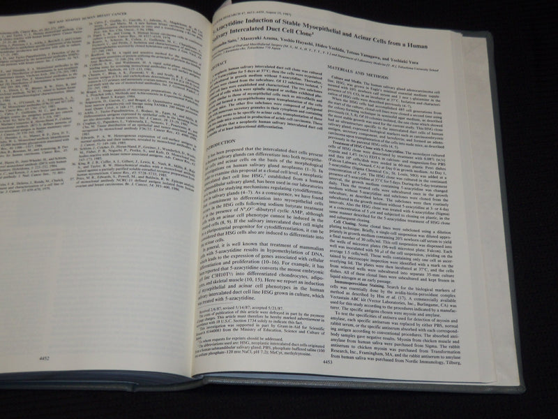 1987 JULY-AUGUST CANCER RESEARCH MAGAZINE BOUND VOLUME - 4 ISSUES - KD 6132O