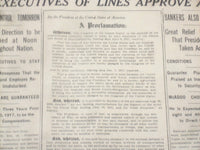 1917 DECEMBER 27 NEW YORK TIMES - WILSON TAKES OVER RAILROADS - NT 8265
