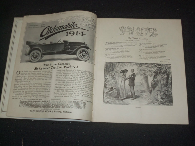 1913 AUGUST 7 LIFE MAGAZINE - SKIPPER AND MATE - NICE ILLUSTRATED COVER- ST 6489