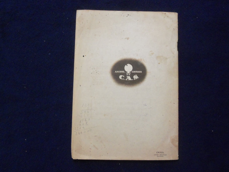 1947 COMERCIAL ANONIMA SUMINISTROS ARTICULOS PARA LA CAZA CATALOG-SPANISH-J 9384