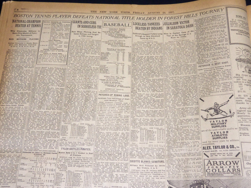 1917 AUGUST 24 NEW YORK TIMES - RIGA EVACUATED PROBABLY TAKEN - NT 8522