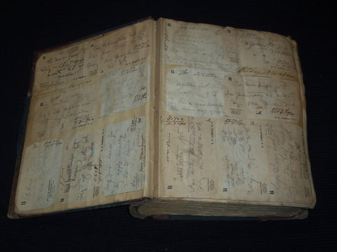 1900-1901 PHARMACIST'S PRESCRIPTIONS SCRAPBOOK FROM DOCTORS - R. I. - KD 5403O