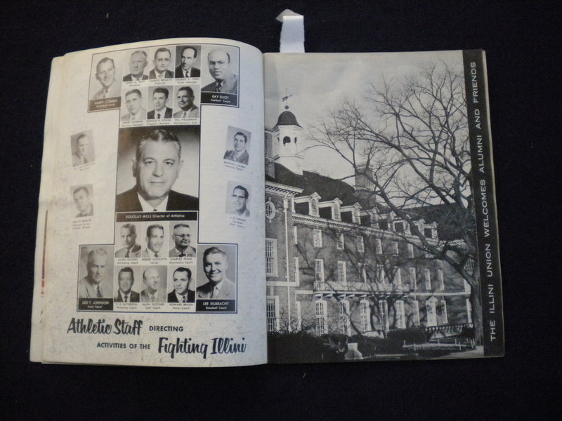 1958 SEPTEMBER 27 FOOTBALL PROGRAM - UNIV. OF ILLINOIS VS UCLA - SP 3624M