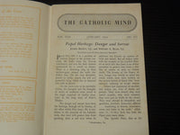1944-1945 THE CATHOLIC MIND DIGEST MAGAZINE LOT OF 5 ISSUES - K 2173