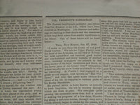 1849 APRIL 28 MASSACHUSETTS PLOUGHMAN NEWSPAPER - FREEMONT'S EXPEDITION- NP 5166