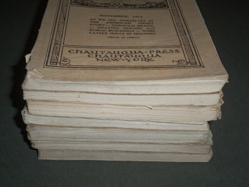 1909-1911 THE CHAUTAUQUAN MAGAZINE LOT OF 7 ISSUES - NEW YORK - WR 461