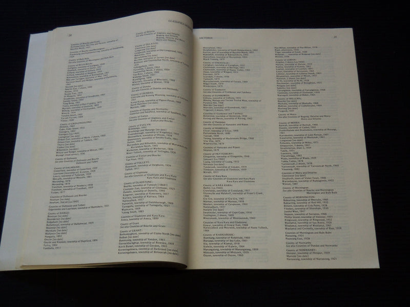 1975-1976 AUSTRALIAN MAPS CATALOGS LOT OF 2 - LIBRARY OF AUSTRALIA - J 8110