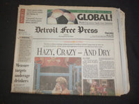 1994 JUNE 16 DETROIT FREE PRESS NEWSPAPER -WORLD CUP SOCCER LANDS HERE - NP 7694