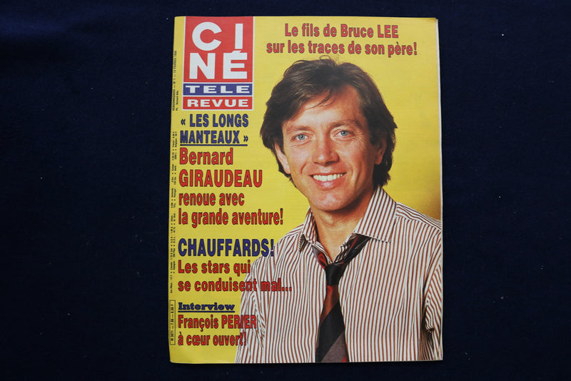 1986 FEBRUARY 13 CINE TELE REVUE MAGAZINE - BERNARD GIRAUDEAU COVER - E 11975