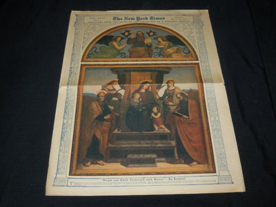 1913 MARCH 23 NEW YORK TIMES EASTER NUMBER SECTION - J. P. MORGAN ART - NP 5620