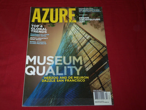 2005 OCTOBER AZURE MAGAZINE - HERZOG & DE MEURON- DESIGN - ARCHITECTURE - RC 687