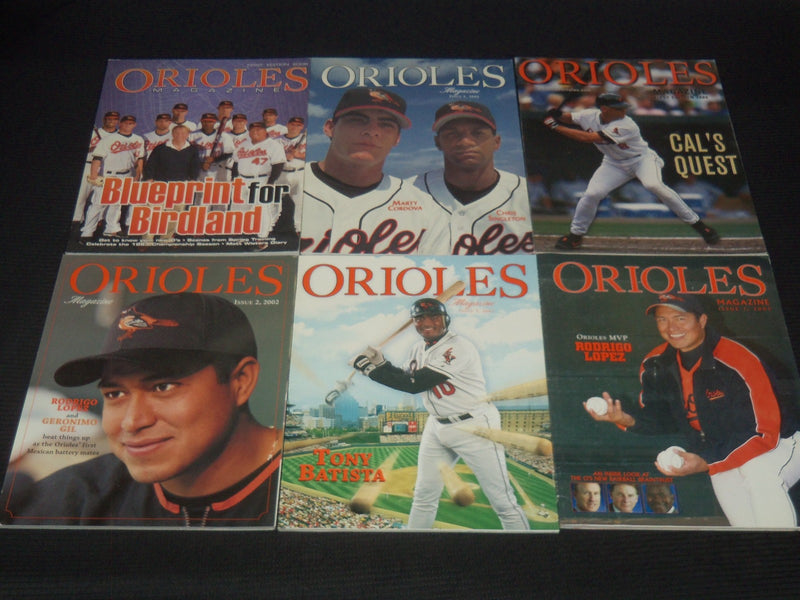 2000-2019 BALTIMORE ORIOLES MAGAZINE LOT OF 14 ISSUES - BASEBALL - O 3788