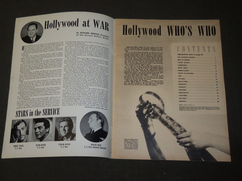 1942 HOLLYWOOD WHO'S WHO MOVIE MAGAZINE - SHIRLEY TEMPLE COVER - M 278