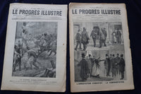 1892-1904 LE PROGRES ILLUSTRE MAGAZINE - FRENCH - LOT OF 23 - O 3659