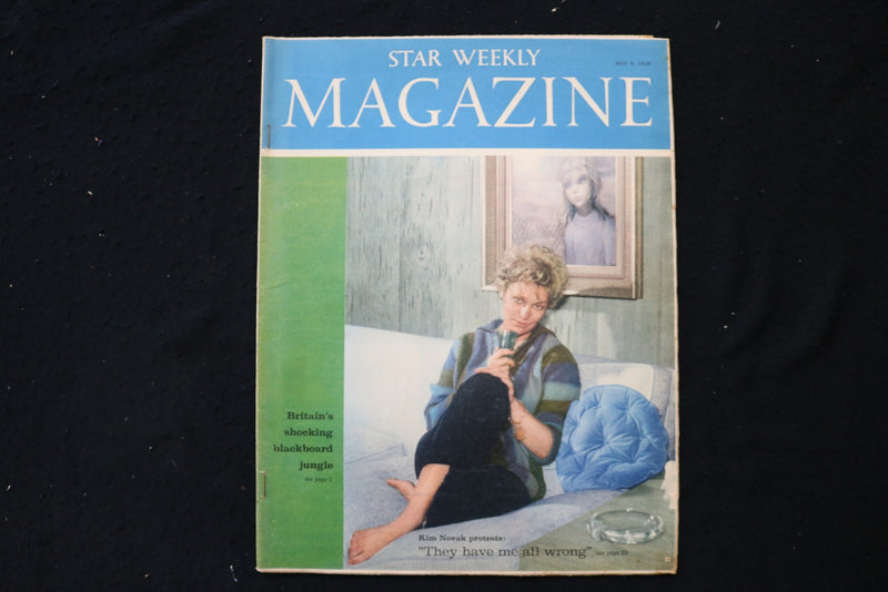 1959 MAY 9 STAR WEEKLY MAGAZINE - KIM NOVAK COVER - E 26134