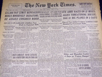 1943 APRIL 12 NEW YORK TIMES - 8TH ARMY RACES ON 27 MILES - NT 1763