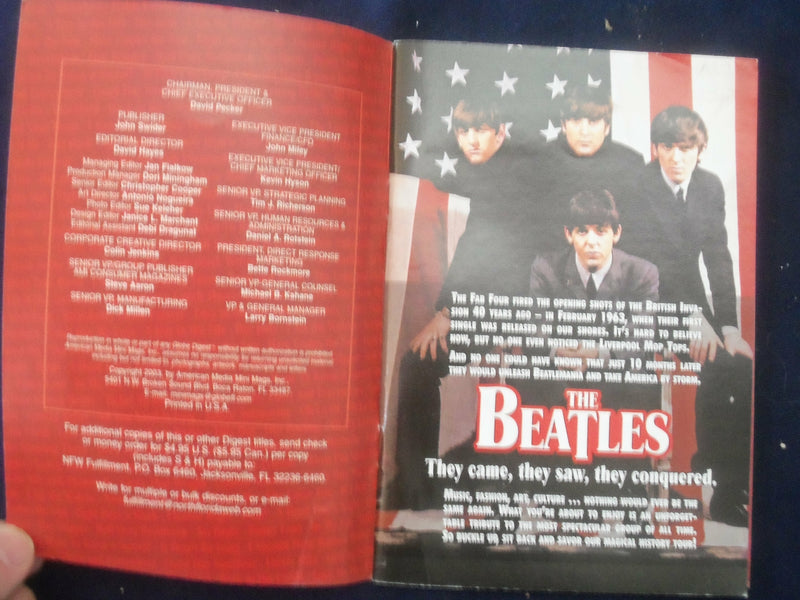 2003 THE BEATLES 40TH ANNIVERSARY TRIBUTE BOOK - JOHN LENNON COVER - J 6496