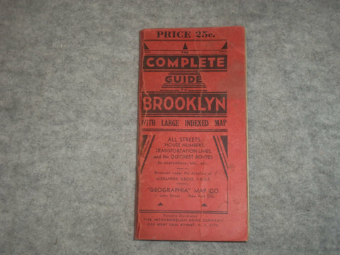 1931 COMPLETE GUIDE TO BROOKLYN - J 6322