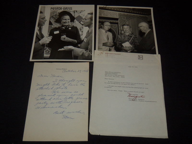 NOREEN HEIMBOLD - TEXTILE WORLD PHOTO ARCHIVE - 16 TOTAL PHOTOS & LETTERS - #28