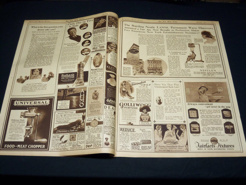 1923 APRIL 1 NEW YORK TIMES PICTURE SECTION - KING TUT-ANKH-AMEN - NT 8886