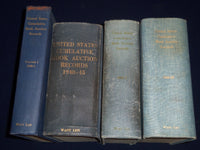 1940-1950 UNITED STATES CUMULATIVE BOOK AUCTION RECORDS LOT OF 4 - KD 1377